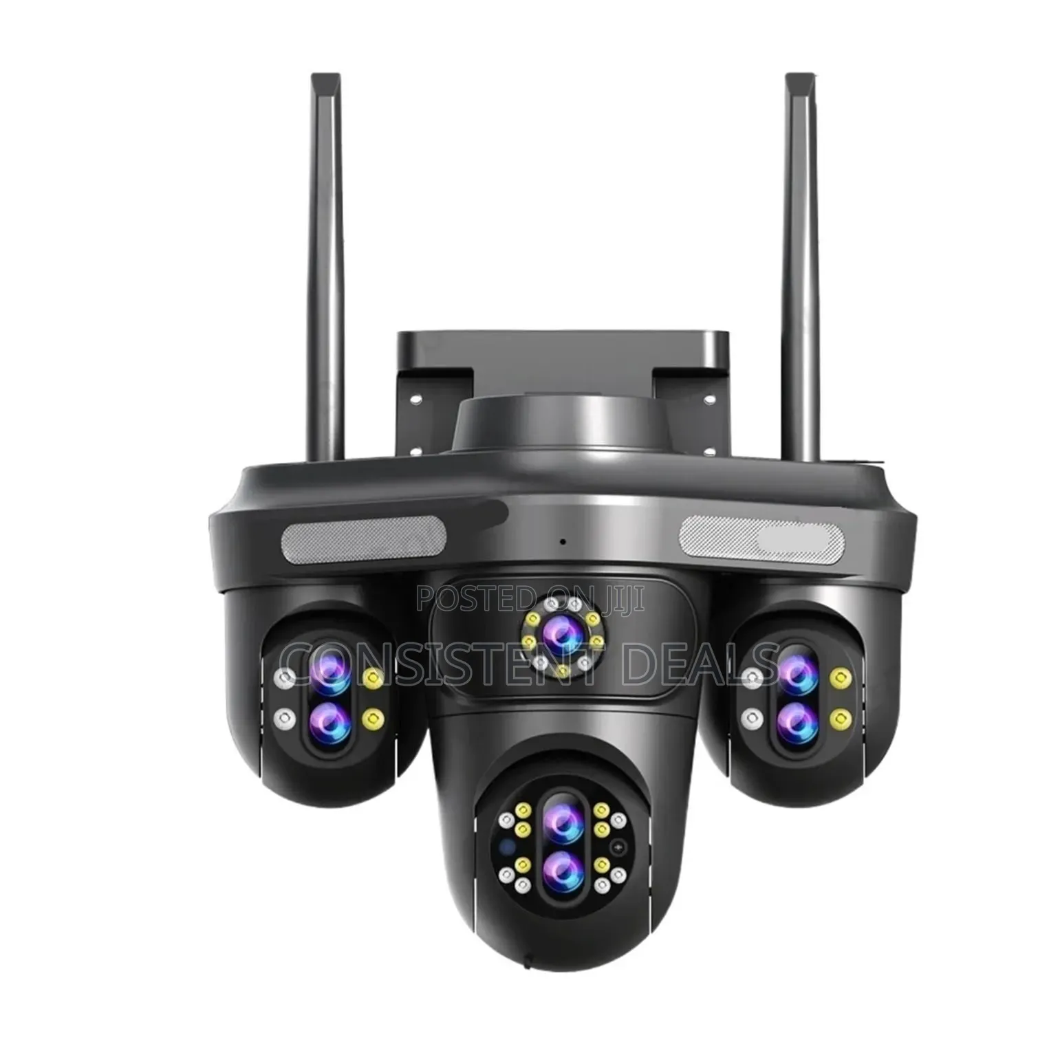 Outdoor Security Camera, Triple Lens System
