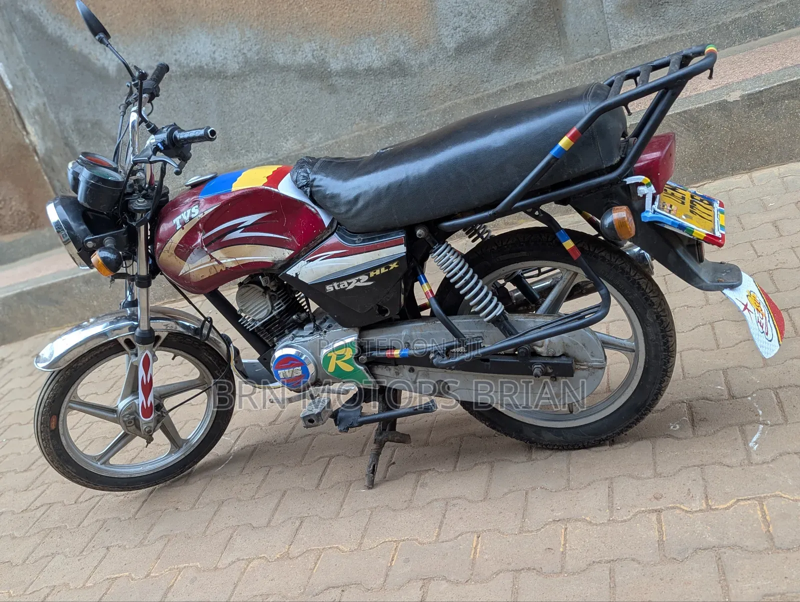 TVS XL 100 2020 Red