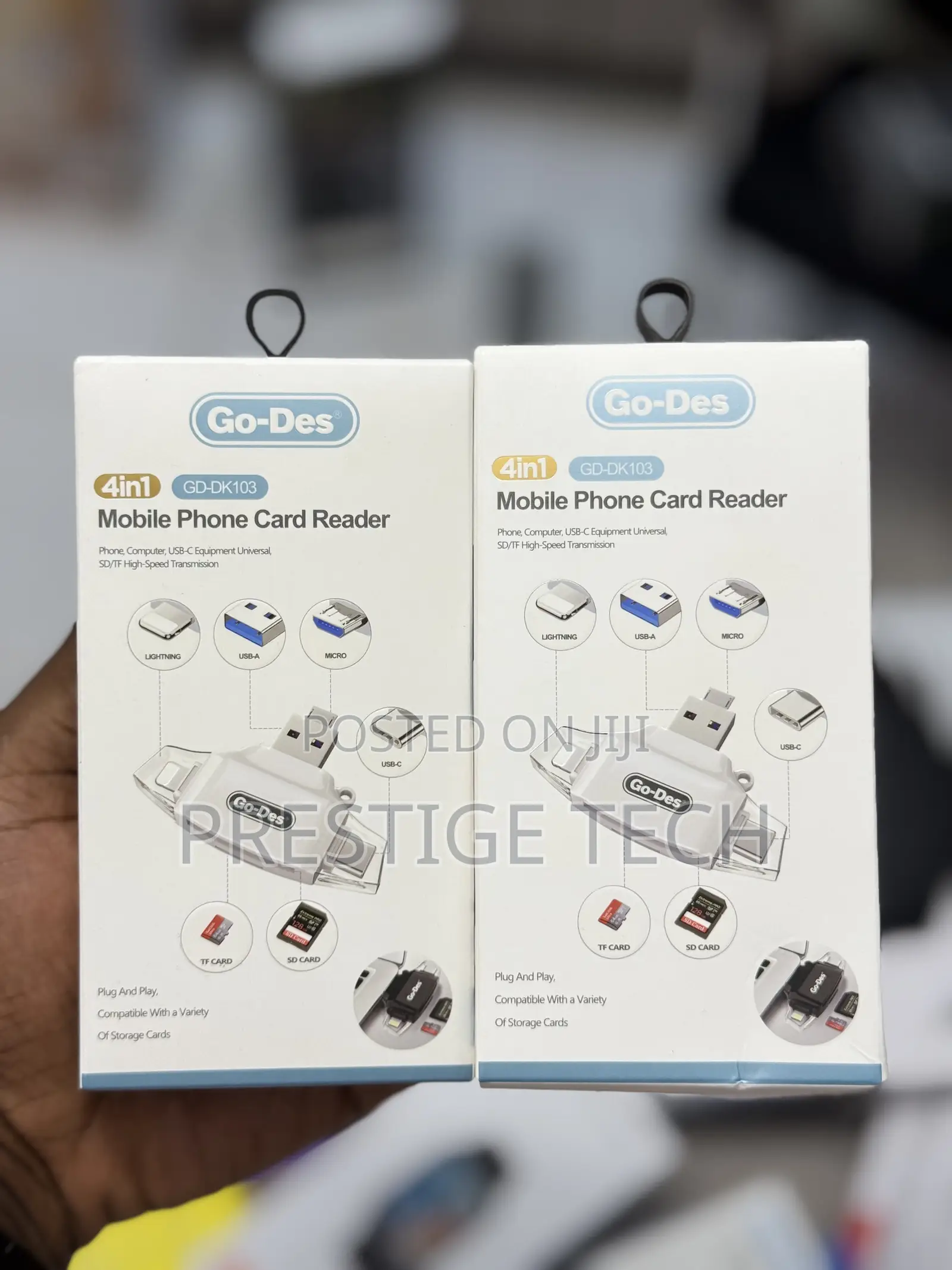 Go Des 4in1 Universal Mobile Phone Card Reader Otg Adapter Microsd