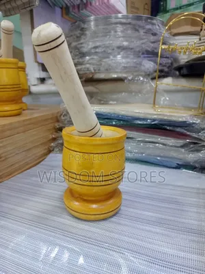 Wooden Mortar and Pestle Set