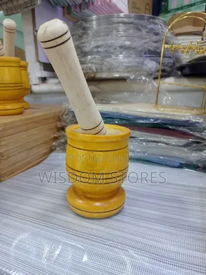 Wooden Mortar and Pestle Set