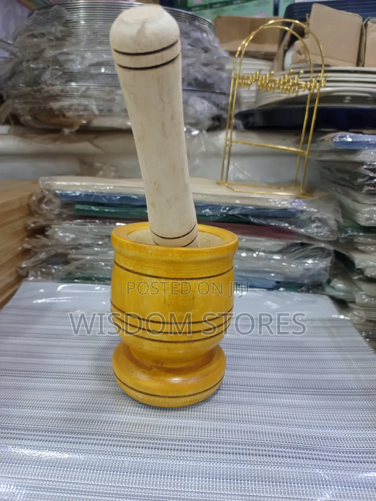 Wooden Mortar and Pestle Set