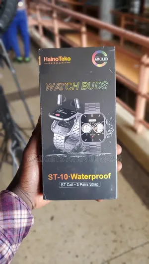 Hainoteko St-10 Smartwatch and Earbud Combo