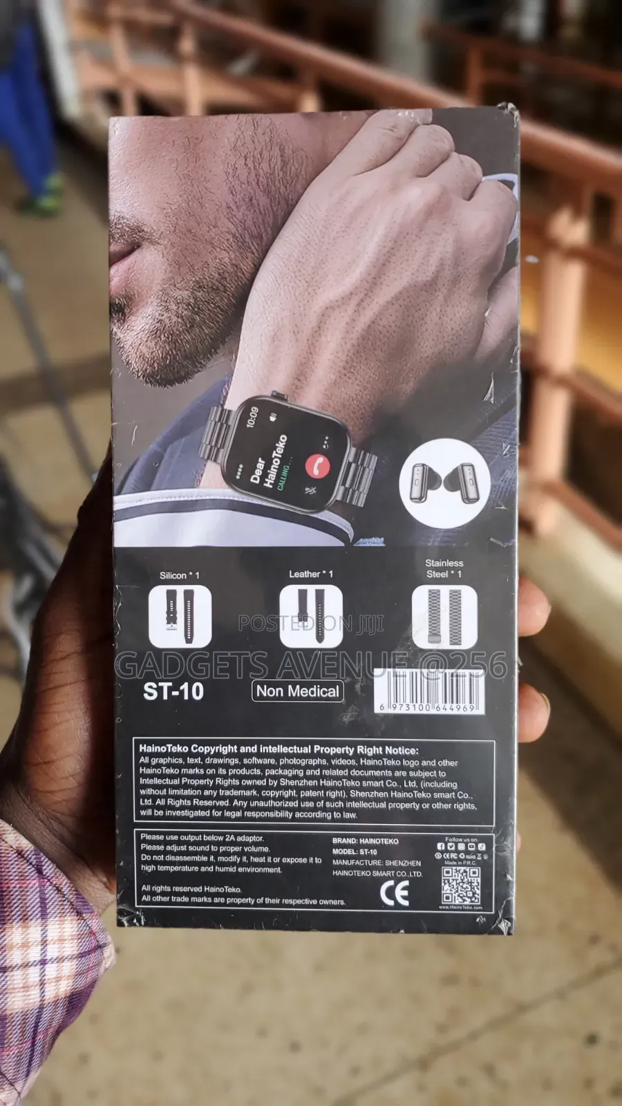 Hainoteko St-10 Smartwatch and Earbud Combo