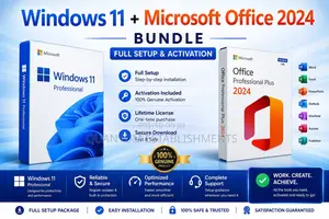 Windows 11 + Microsoft Office 2024 Bundle | Full Setup and Activation