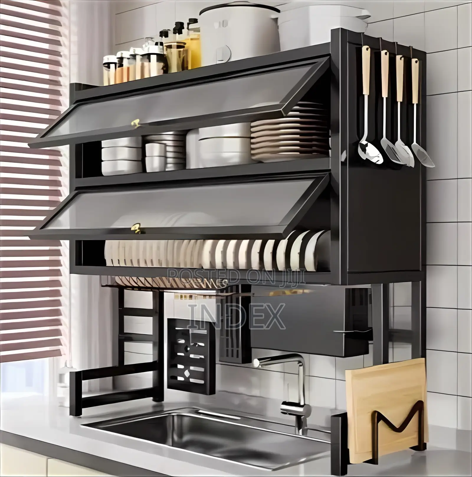 Multi-Tier Over-the-Sink Dish Drying Rack