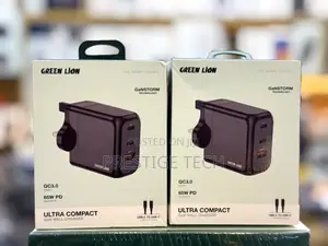 Green Lion Ultra Compact 65w Gan Wall Charger With Type C Cable