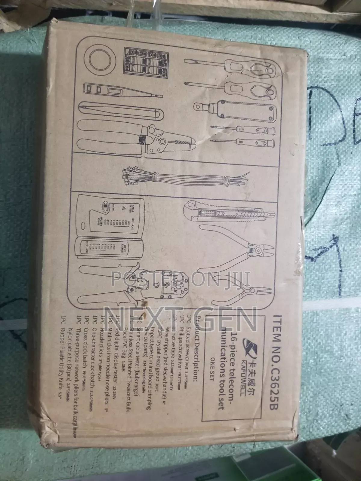 Kafuwel 16pc Toolkit (C3625b)