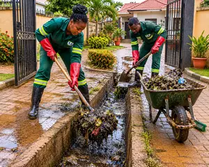 Gutters and Drainage Cleaning