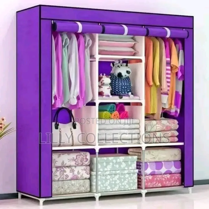 Three Column Metallic Wardrobe