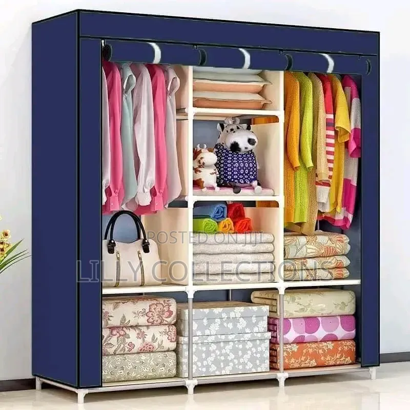 Three Column Metallic Wardrobe