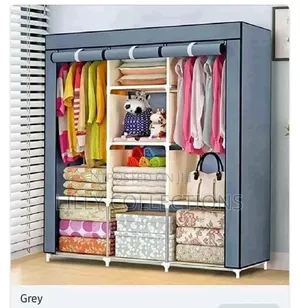 Three Column Metallic Wardrobe