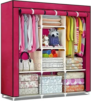 Three Column Metallic Wardrobe