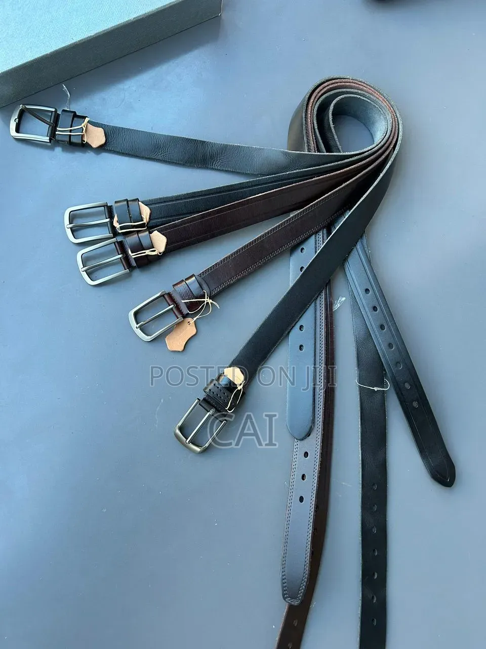 Men's Textured Leather Belts
