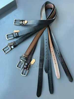 Men's Textured Leather Belts