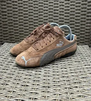 Puma Speedcat Lux Sneakers in a Chocolate Brown Suede