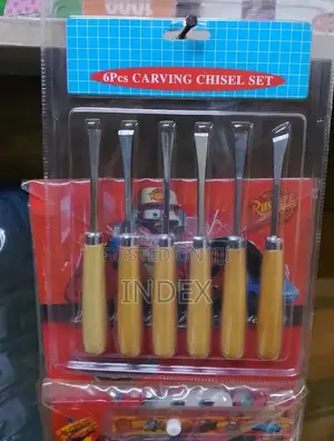 Wood Carving Chisel Set With Wooden Handle – 6 Pcs