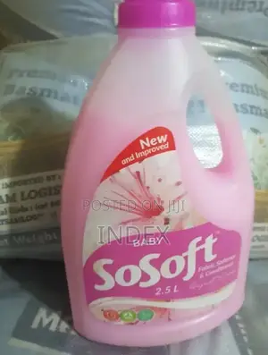 2.5-liter Bottle Of Sosoft Baby Fabric Softener And Conditioner