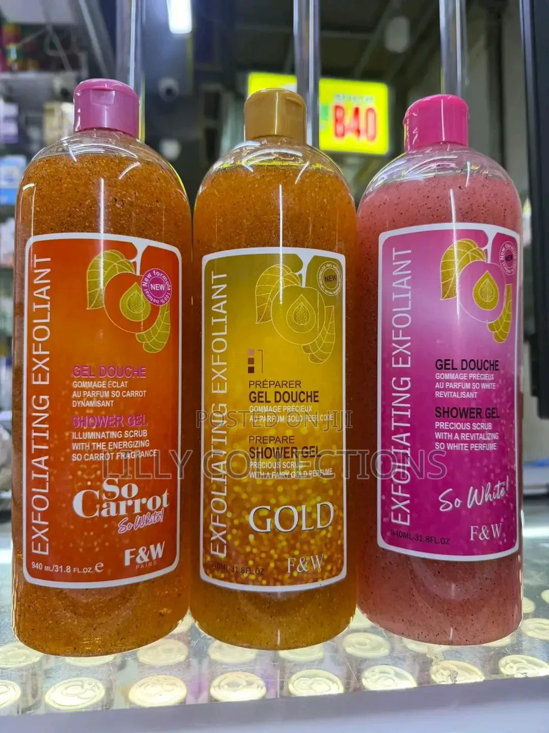 Fair and White Exfoliating Shower Gel