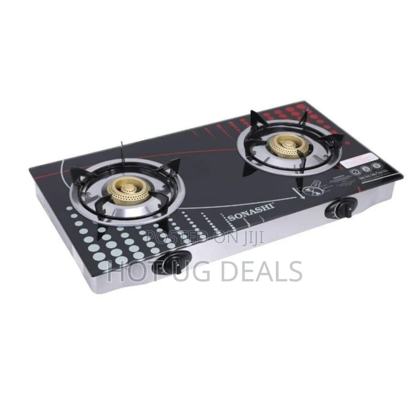 Stainless Steel Two Burner Gas Stove, Low Gas Consumption