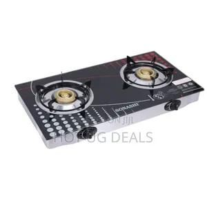 Stainless Steel Two Burner Gas Stove, Low Gas Consumption