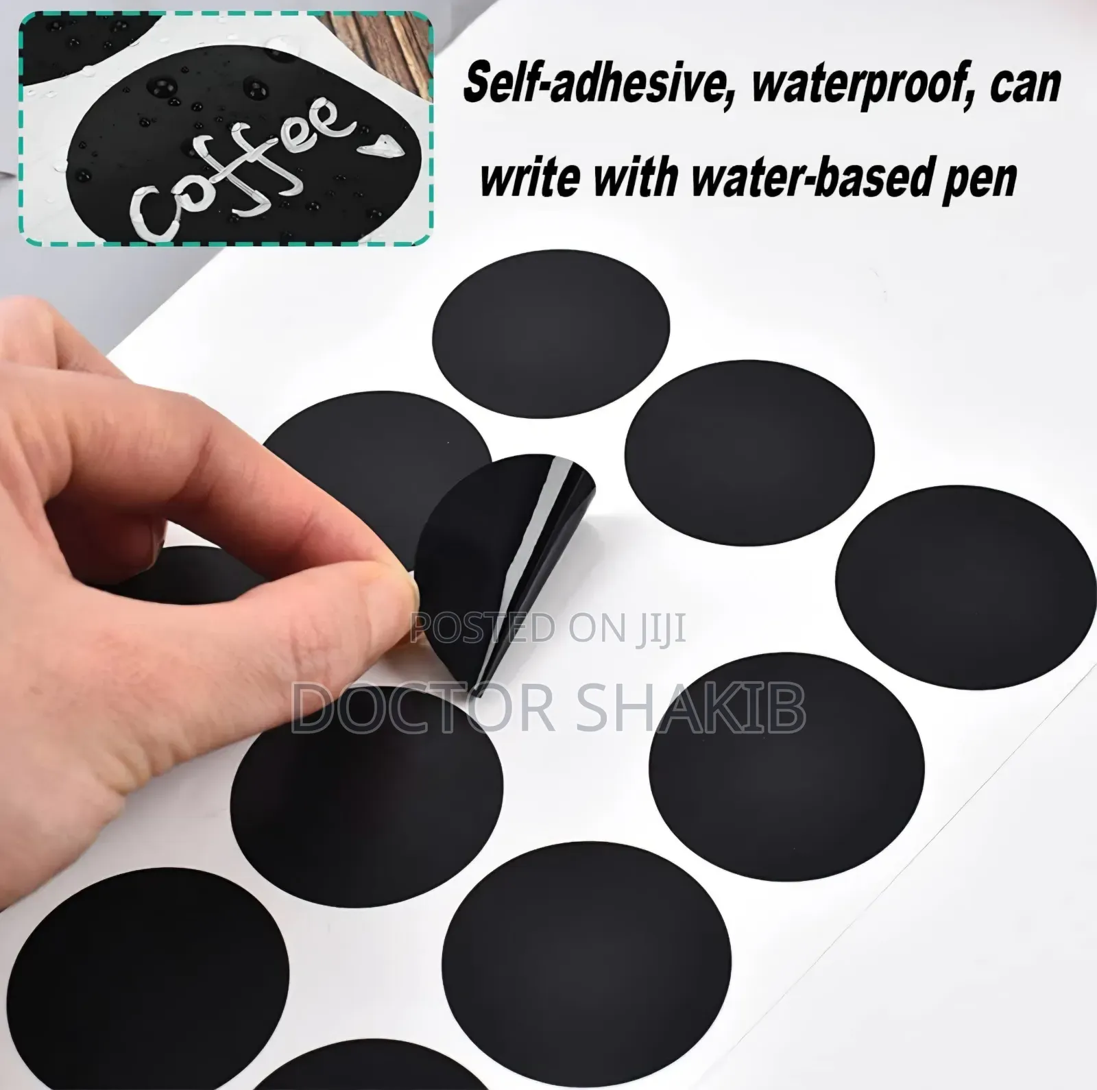 24pcs Blank Round Sticky Label Stickers