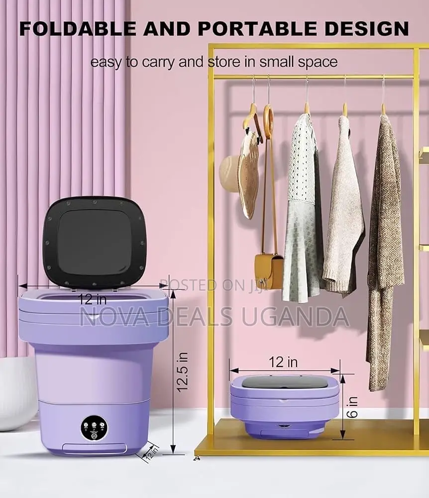 Mini Portable Folding Washing Machine With Spin Dryer For Laundry
