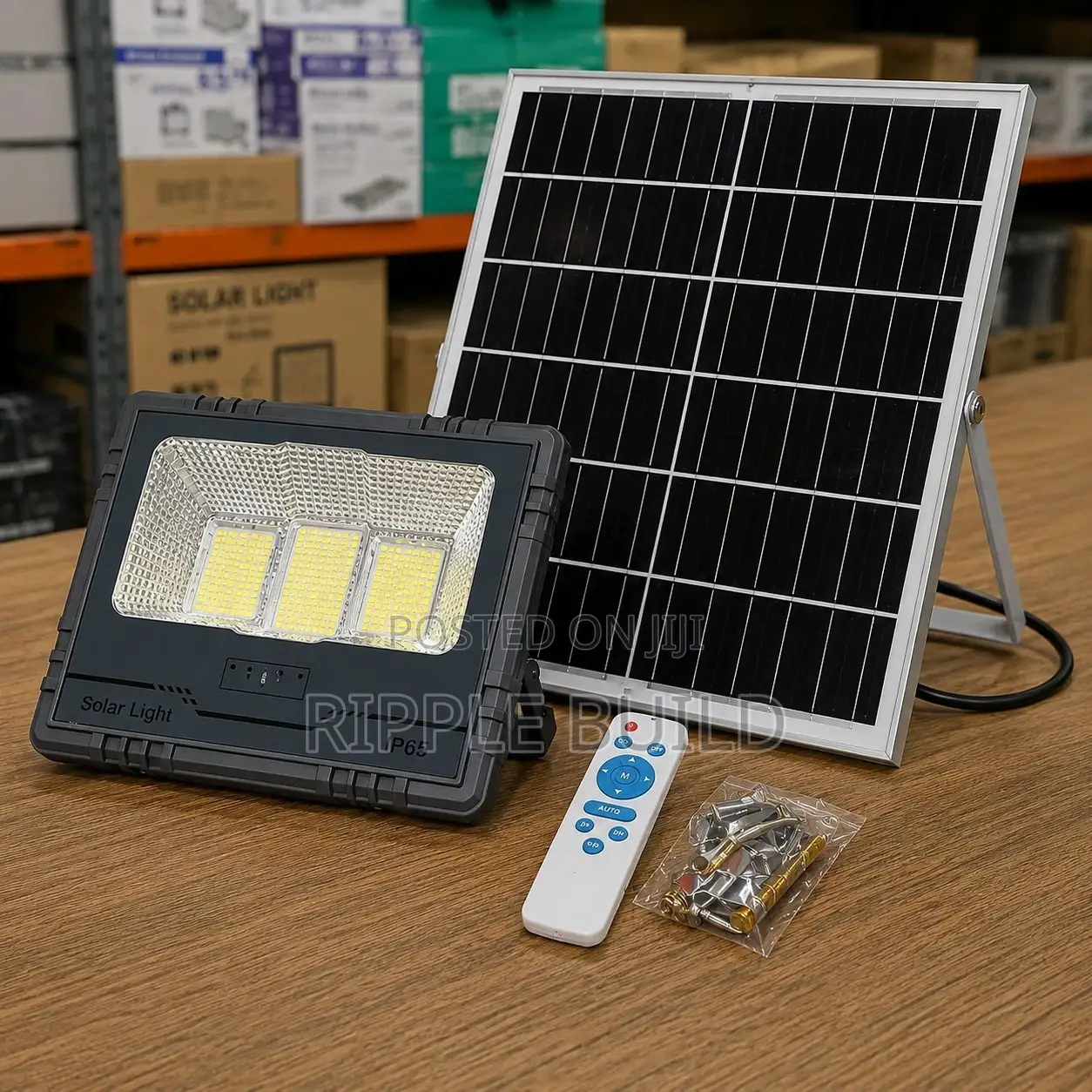 200w Solar Flood Light With 6v Panel Remote Control Kampala