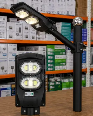 100w Solar Street Light With Lithium Battery Remote Control