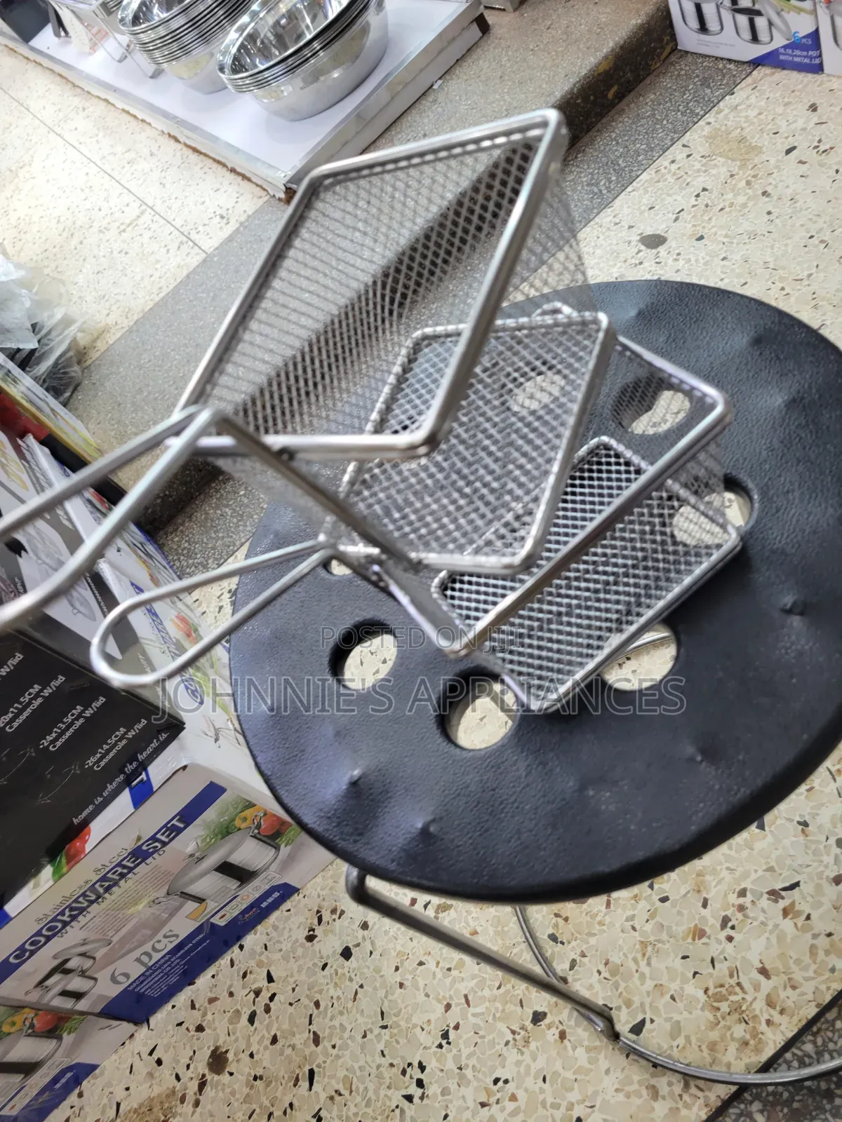 Stainless Steel Mini Fries Chips Serving Net