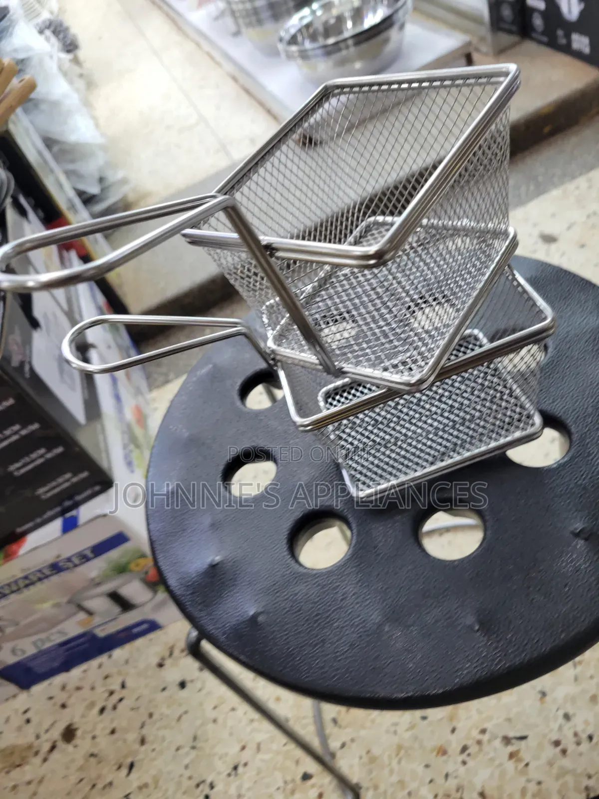 Stainless Steel Mini Fries Chips Serving Net