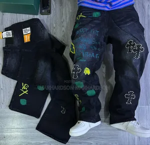 Printed Wide Leg Men Pants