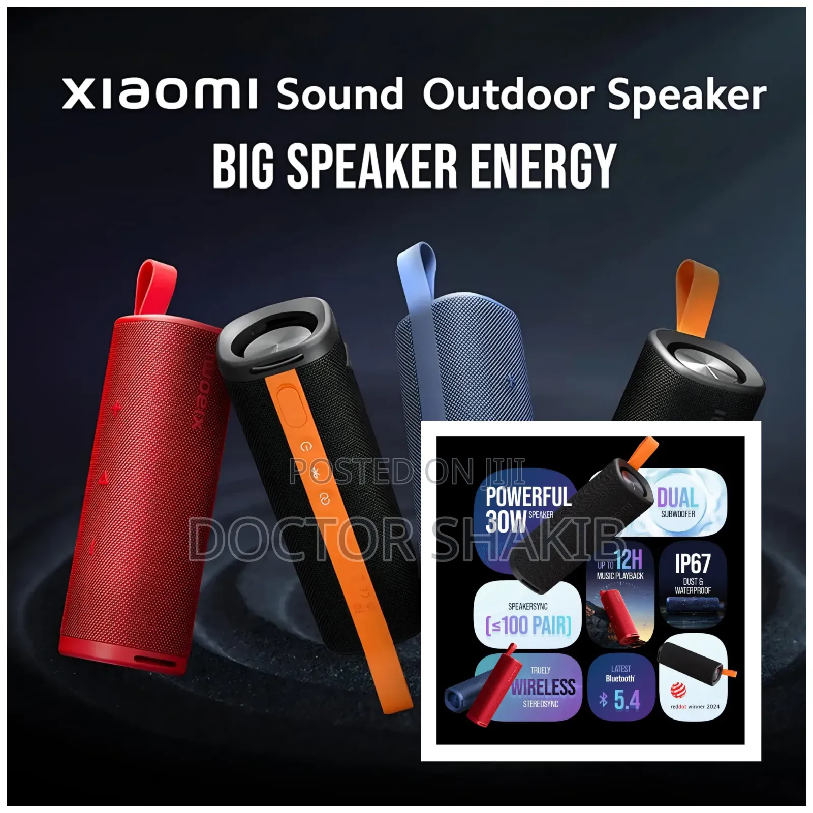 Xiaomi Sound Outdoor 30w Portable Bluetooth Speaker