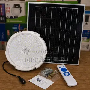 300w Indoor Solar Ceiling Light With Panel Remote Control Kampala