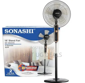 Sonashi Stand Fan 16 In. Pedestal Fan With 3 Speed Switch-Multi