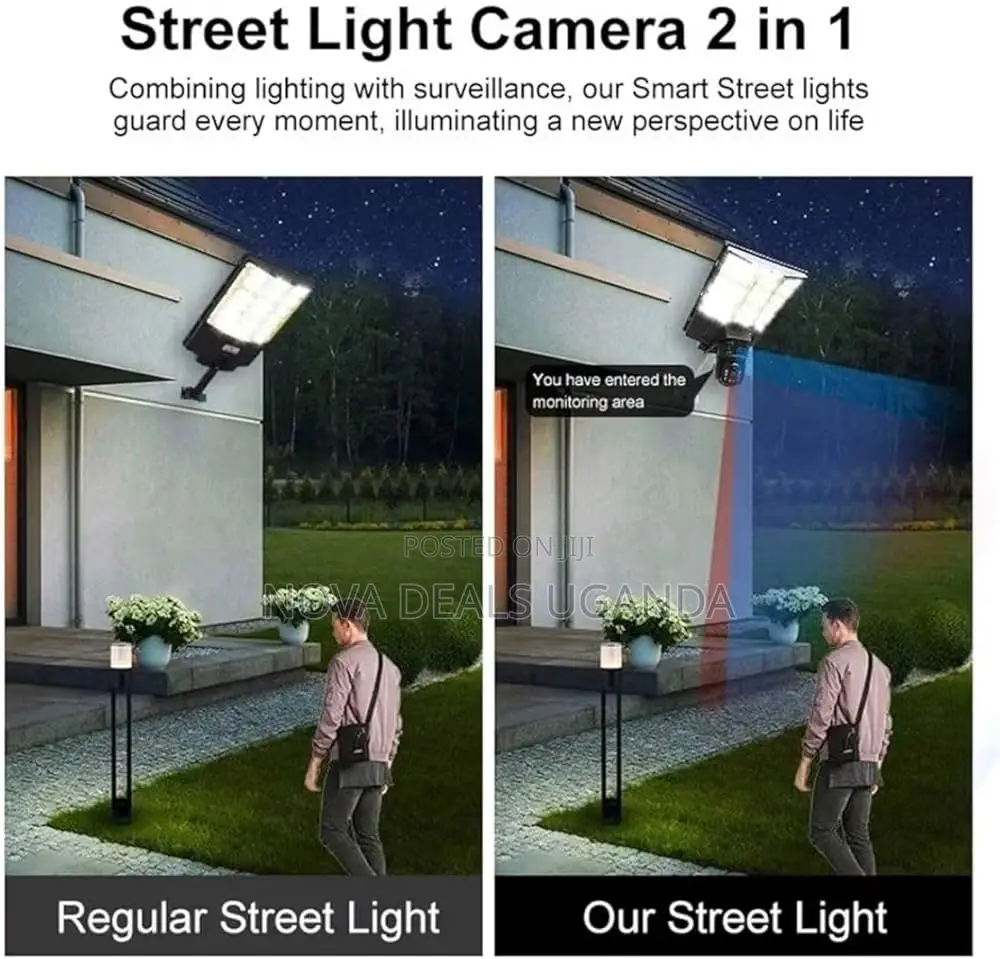V380 Pro Solar Security Camera, Dual Lens PTZ With 16w Panel