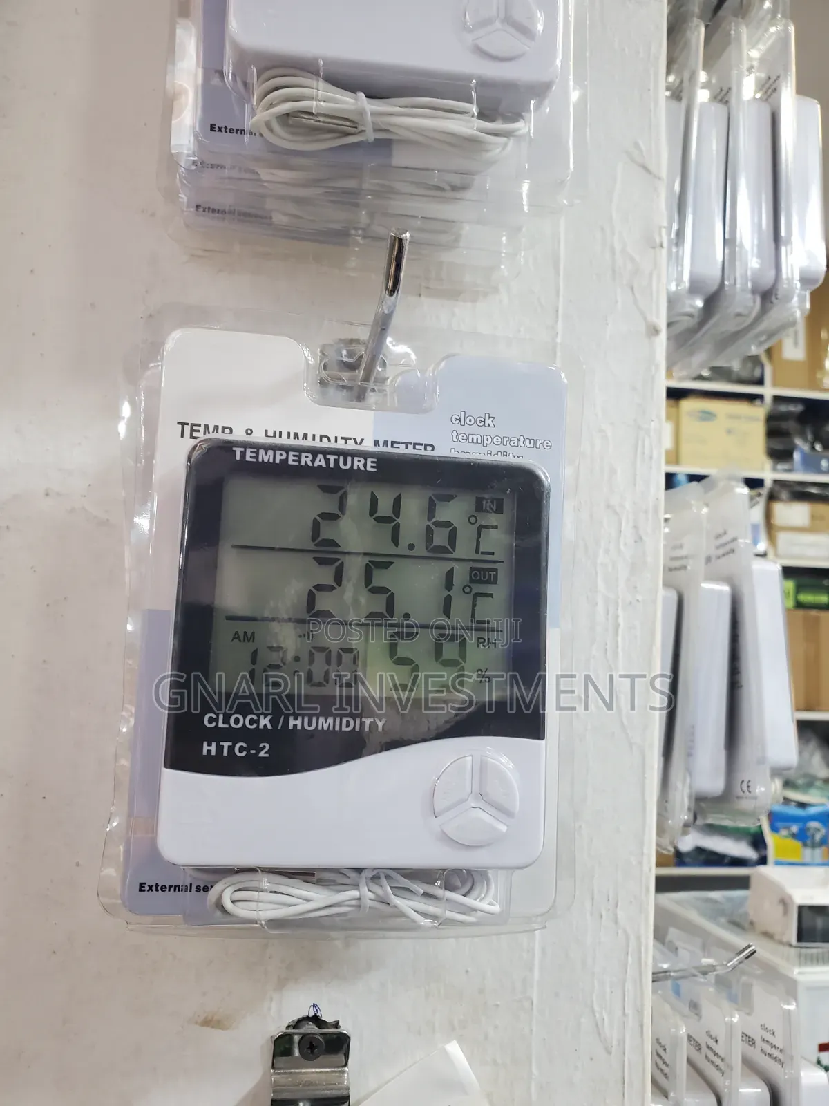 Hydro Meter/ Clock Temperature Humidity