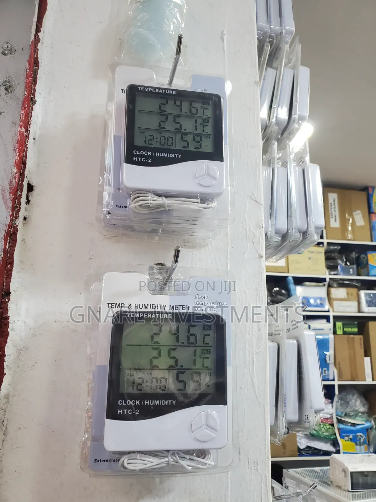 Hydro Meter/ Clock Temperature Humidity