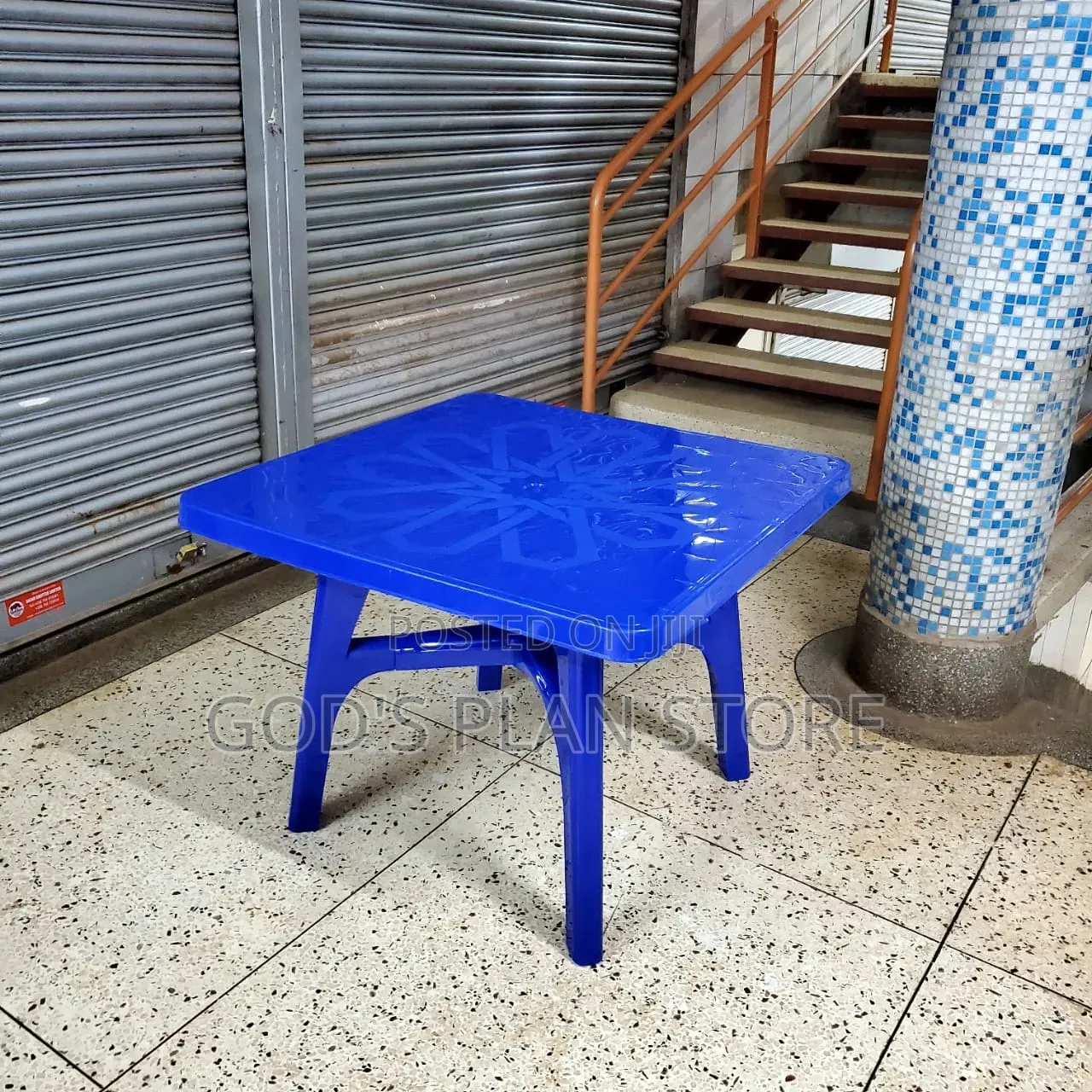 Corner Outdoor Plastic Table Plastic Table 4people