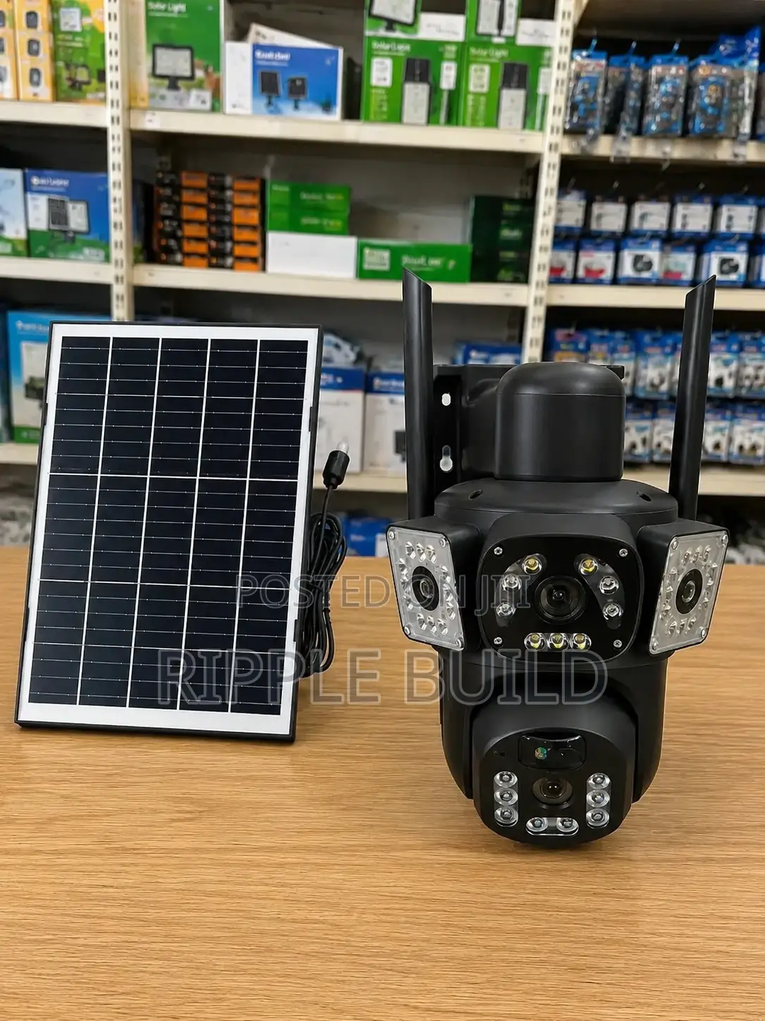 4g Solar CCTV Security Camera With Sim Card V380 App Kampala