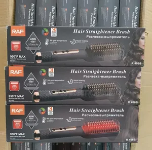 Raf Hair Straightener Brush/Hair Straightener Brush