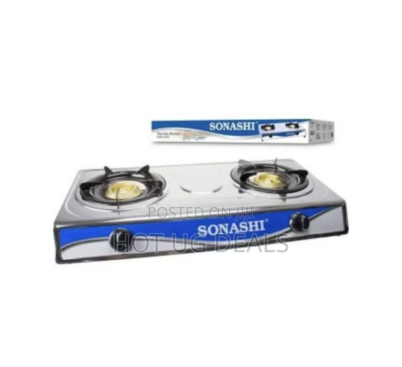 Sonashi Double Gas Stove With Electronic Ignition System