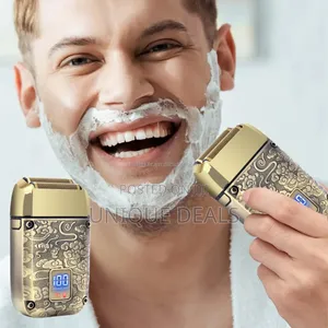 Sokany Sk-16052 Electric Shaver With 4 Combs, Gold