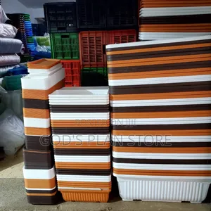 Bonic Rectangular Plastic Flower Pots Plastic Flower Pots