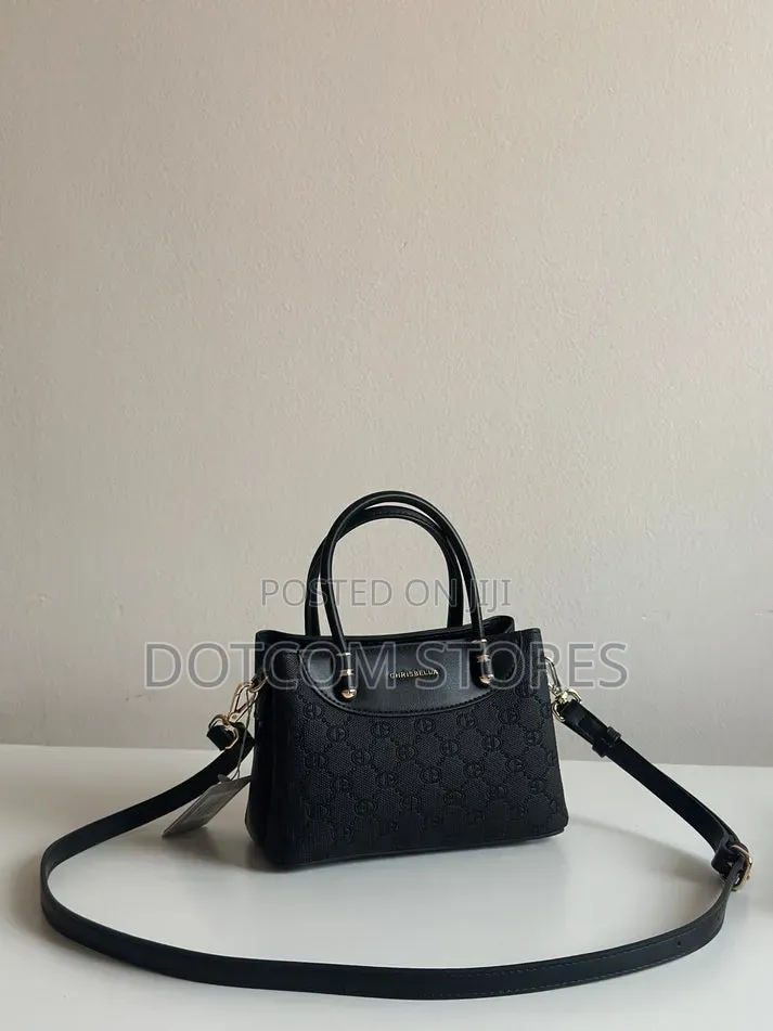 Chrisbella Structured Monogram Handbag
