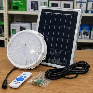 100w Solar Ceiling Light Indoor Led Lighting Kit With Panel Remote