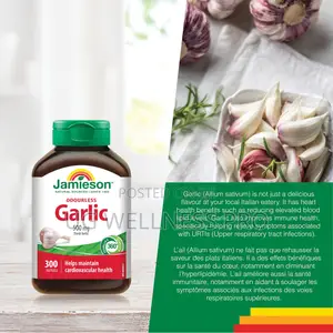 Jamieson Odourless Garlic 500mg (300 Softgels)