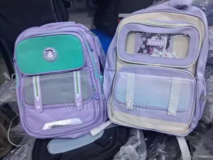 Lavender and Teal Momolly School Backpack