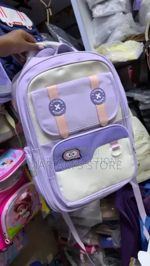 Lavender and Teal Momolly School Backpack