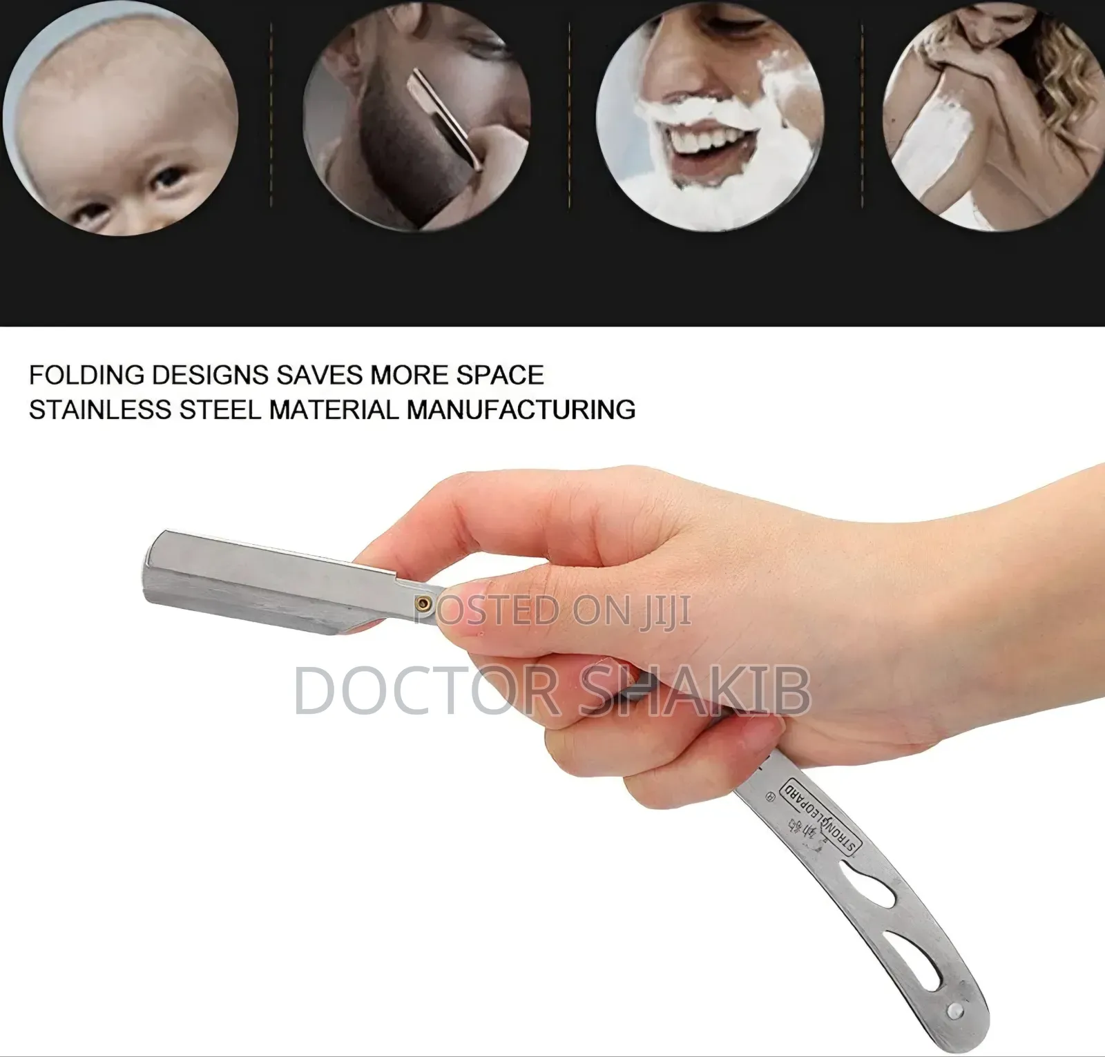 Stainless Steel Barber Straight Edge Razor